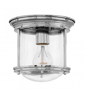 Plafonnier Hadrian Chrome avec verre clair 19