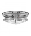 Plafonnier Hadrian Chrome avec verre clair 30