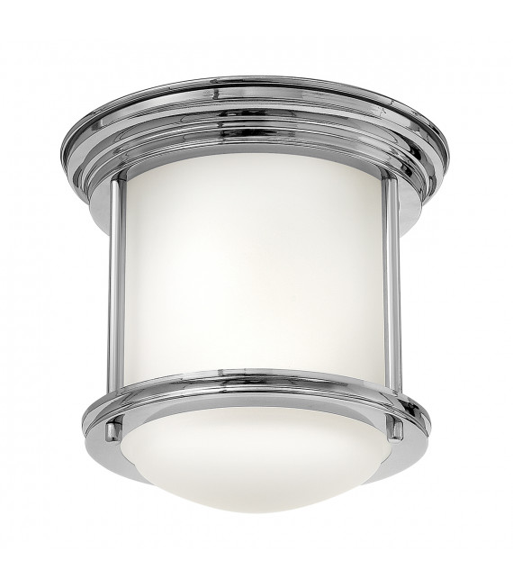 Plafonnier Hadrian Chrome avec verre opale 19