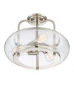 Plafonnier Trilogy Nickel brossé 30,2 Cm