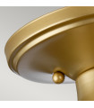 Plafonnier salle de bains Dublin Laiton naturel peint 20,5 Cm
