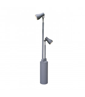 Spot de jardin Beta Argent mat 100 Cm