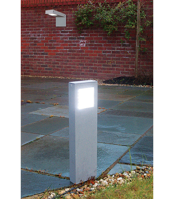 Spot de jardin Beta Argent mat 45 Cm