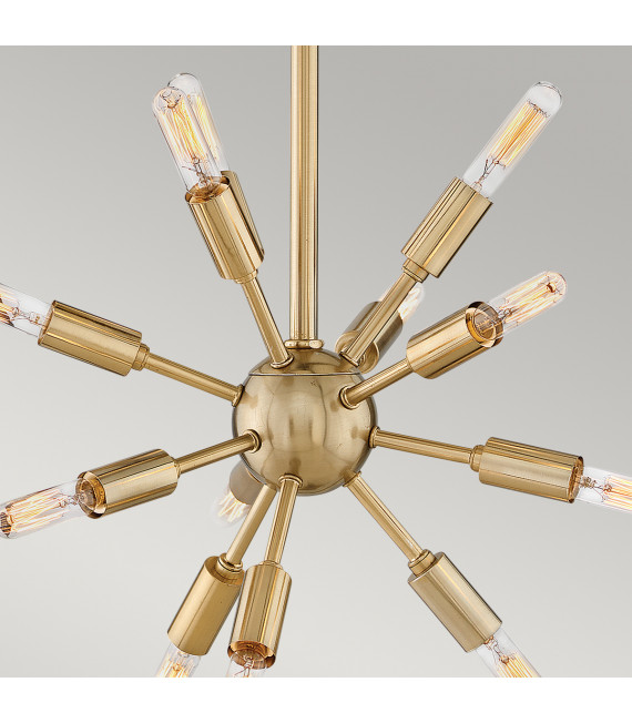 Suspension Aros Laiton noir et chaud