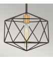 Suspension Astrid Bronze mat métallique 25,4 Cm
