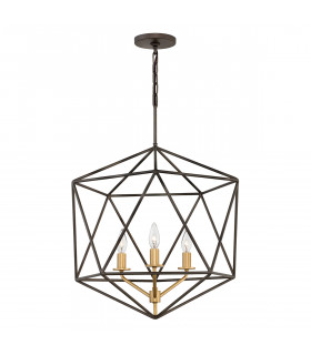 Suspension Astrid Bronze mat métallique 68