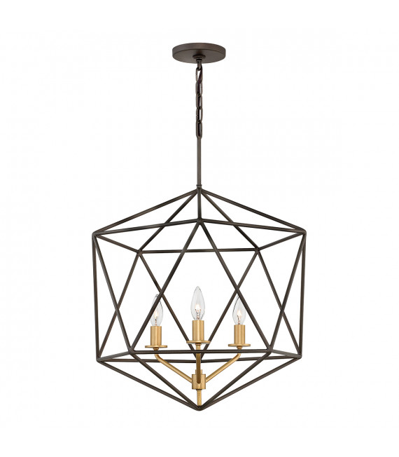 Suspension Astrid Bronze mat métallique 68