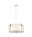 Suspension Corona Nickel peint en satin blanc / poli 19