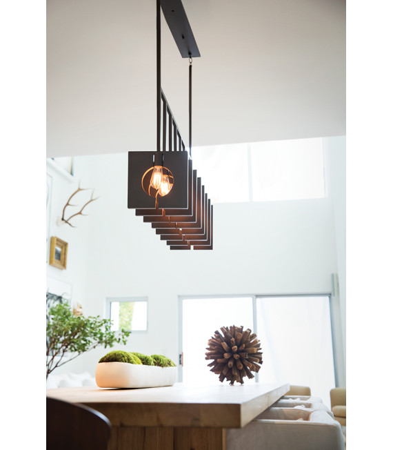 Suspension Ludlow Graphite brossé