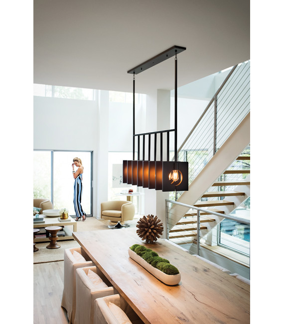 Suspension Ludlow Graphite brossé