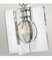Suspension Ludlow Nickel poli / acrylique clair