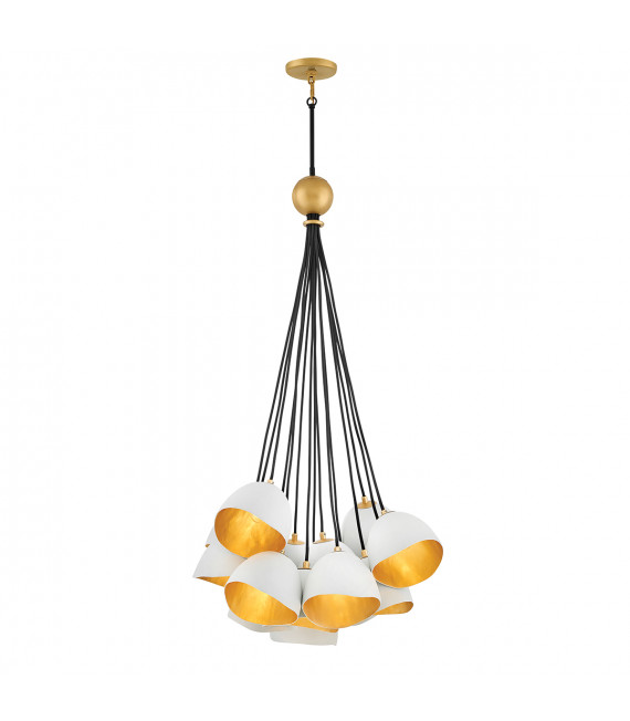 Suspension Nula Coquille blanc / luxe or