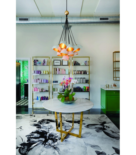 Suspension Nula Coquille blanc / luxe or