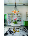 Suspension Nula Coquille blanc / luxe or