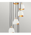 Suspension Nula Coquille blanc / luxe or