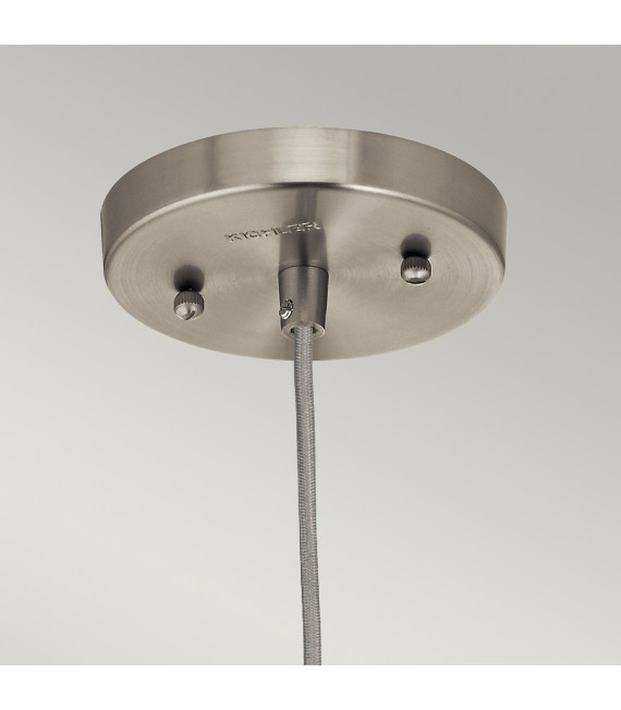 Suspension Riviera Nickel brossé 25,5 Cm