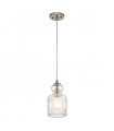 Suspension Riviera Nickel brossé 27 Cm