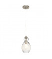 Suspension Riviera Nickel brossé 28