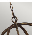 Suspension Yarmouth Laiton d'âge peint 77,2 Cm