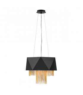 Suspension Zuma Satin noir / or 36 Cm