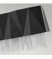 Suspension Zuma Satiné noir / argent 33,2 Cm