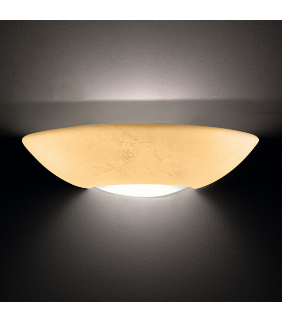 Casablanca Blattgold Wandleuchte 1 Glühbirne 10cm