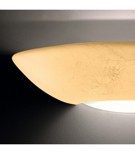 Casablanca gold leaf wall light 1 bulb 10cm