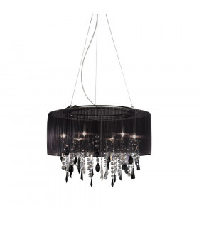 Paralume hanging chrome shimmering 6 bulbs 50cm