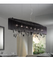 Paralume pendant light Chrome shimmering 7 bulbs 50cm
