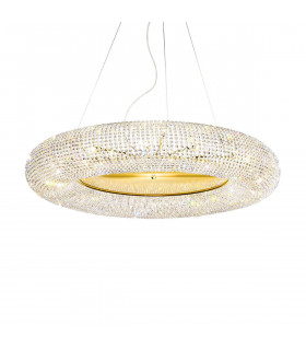 Suspension Carla 24 carats d'or 15 ampoules 32cm