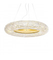 Suspension Carla 24 carats d'or 15 ampoules 32cm