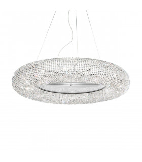 Carla Chrom Pendelleuchte 15 Glühbirnen 32cm