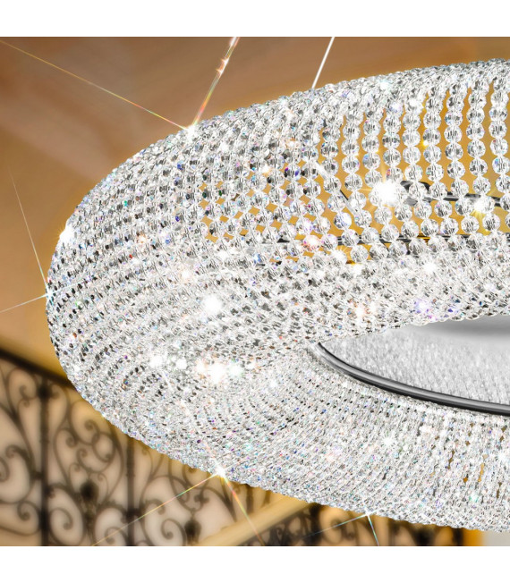 Suspension Carla Chrome 15 ampoules 32cm