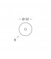 Plafonnier Centro Nickel 2 ampoules 8cm