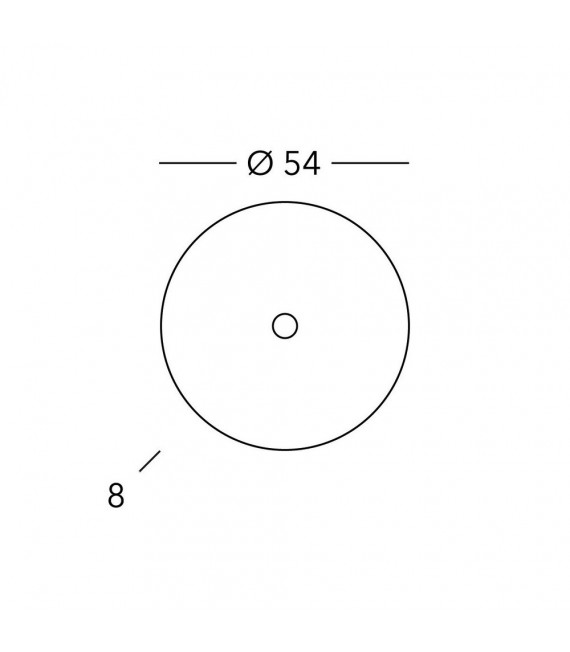 Plafón Centro 1 bombilla 8cm