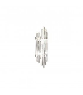 Lampada da parete di design Ontario 2 lampadine cromate