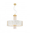 Emozione pendant lamp 24 carats gold 6 bulbs 58cm