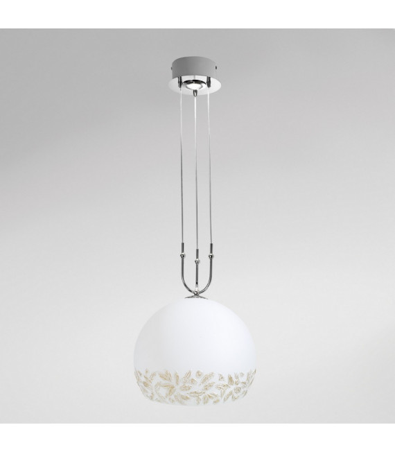 Suspension Luna Chrome 2 ampoules 200cm