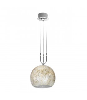 Suspension Luna Chrome 2 ampoules 200cm