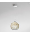 Suspension Luna Chrome 2 ampoules 200cm