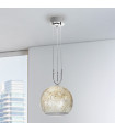 Suspension Luna Chrome 2 ampoules 200cm
