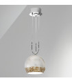 Suspension Luna Chrome 2 ampoules 200cm