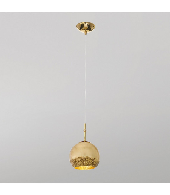 Luna pendant lamp 24 carats gold 1 bulb 200cm