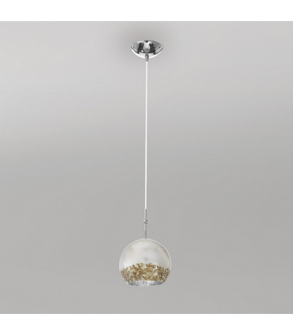 Luna Chrome lámpara colgante 1 bombilla 200cm