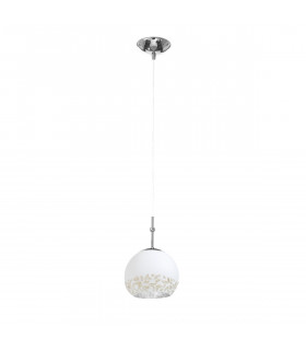 Luna Chrome pendant light 1 bulb 200cm