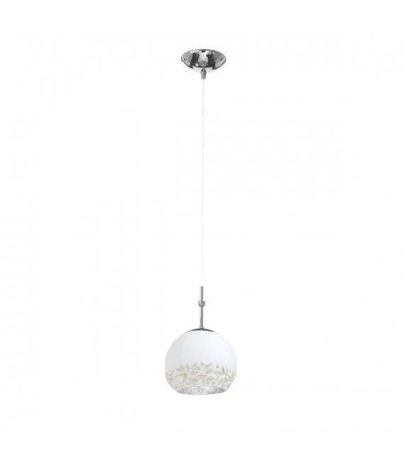 Luna Chrome pendant light 1 bulb 200cm