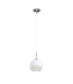 Luna Chrome pendant light 1 bulb 200cm