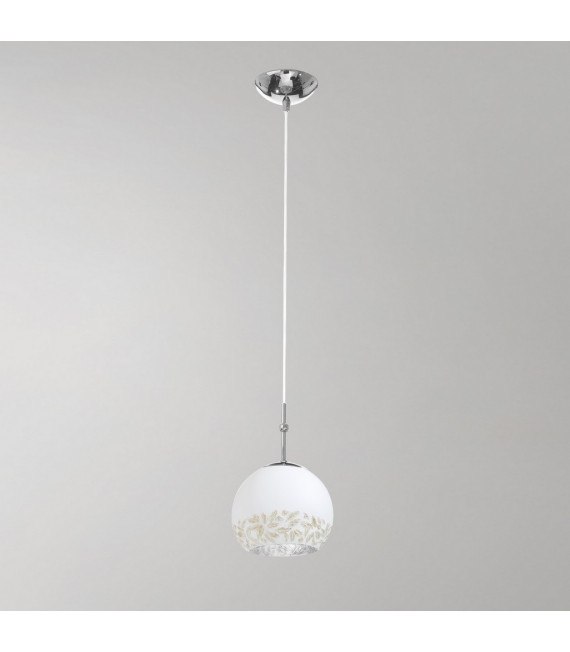 Lampada a sospensione Luna Chrome 1 lampadina 200cm