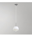 Luna Chrome pendant light 1 bulb 200cm