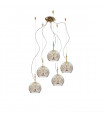 Suspension Luna 24 carats d'or 5 ampoules 200cm